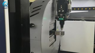 Follow-up support holding tube while cutting